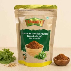 Umadi’s Coriander Chutney Powder – Traditional Dhaniya Dry Chutney | Ready-to-Serve Meal Accompaniment, 200 g