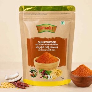 Umadi’s Gun Powder – Traditional Idli Dosa Chutney Powder | Spicy South Indian Dry Chutney, 200 g